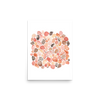 PILLOWPIA pebble beach watercolor art print 12″×16″