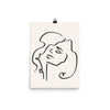 PILLOWPIA sophia line drawing print 12″×16″