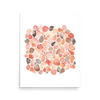 PILLOWPIA pebble beach watercolor art print 16″×20″
