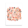 PILLOWPIA pebble beach watercolor art print 18″×24″