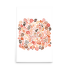 PILLOWPIA pebble beach watercolor art print 24″×36″