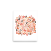PILLOWPIA pebble beach watercolor art print 8″×10″