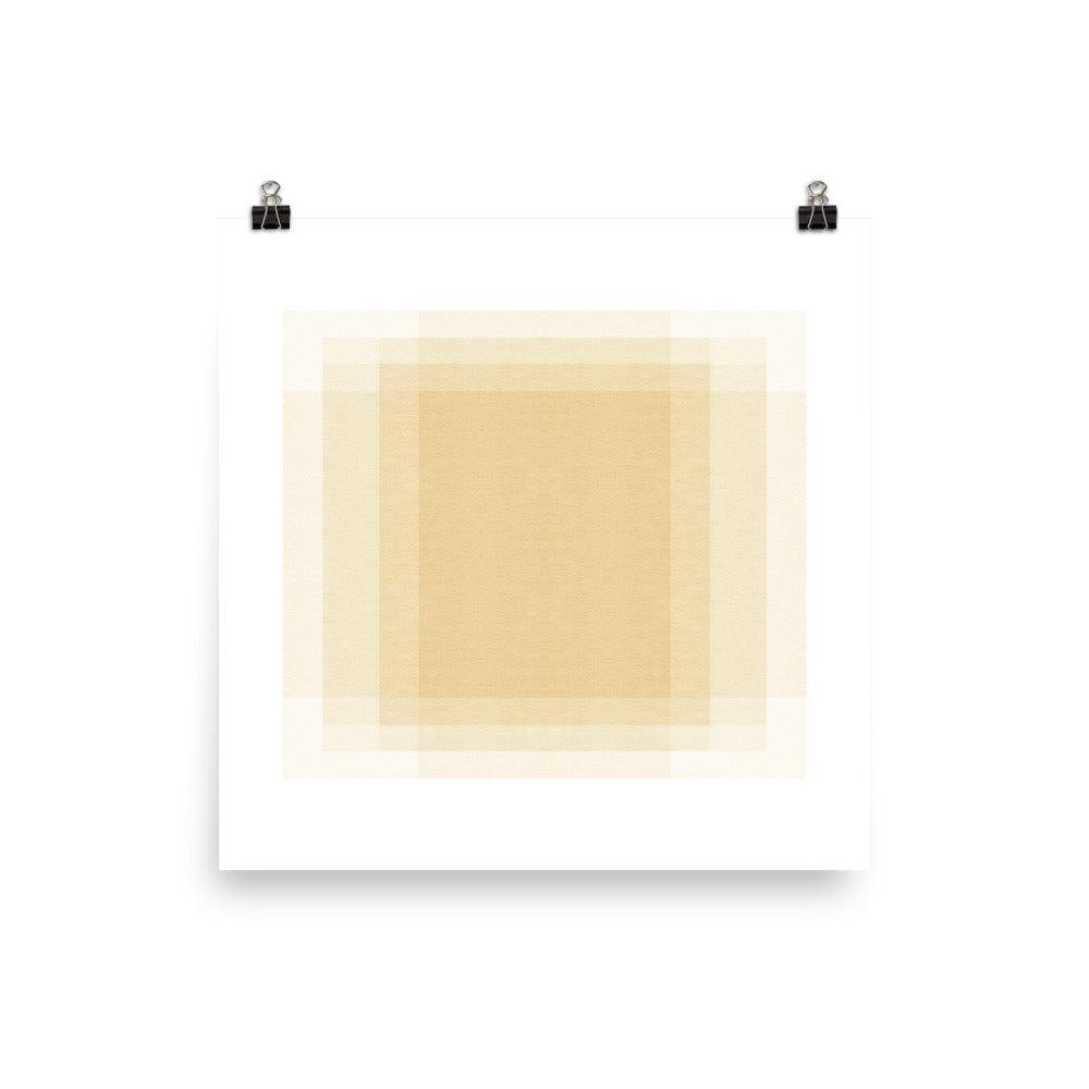 PILLOWPIA ochre squares 10 x 10