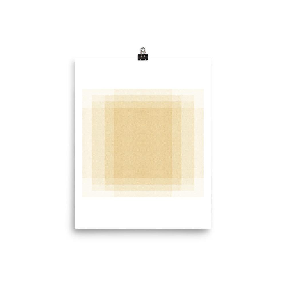 PILLOWPIA ochre squares 8 x 10