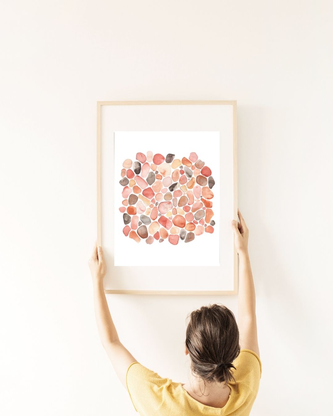 PILLOWPIA pebble beach watercolor art print