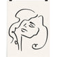 PILLOWPIA sophia line drawing print